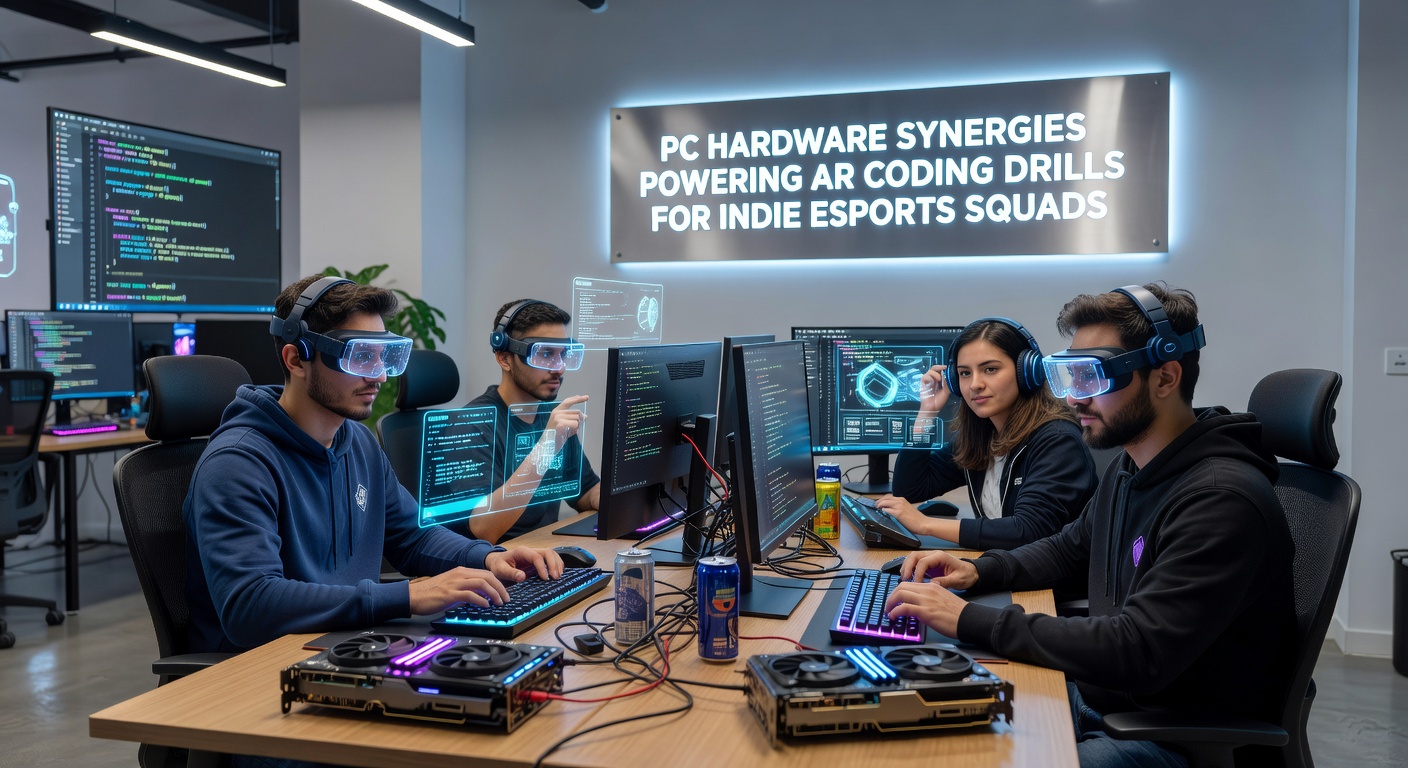 High-performance PC setups with advanced GPUs and processors enabling AR coding drills for esports teams