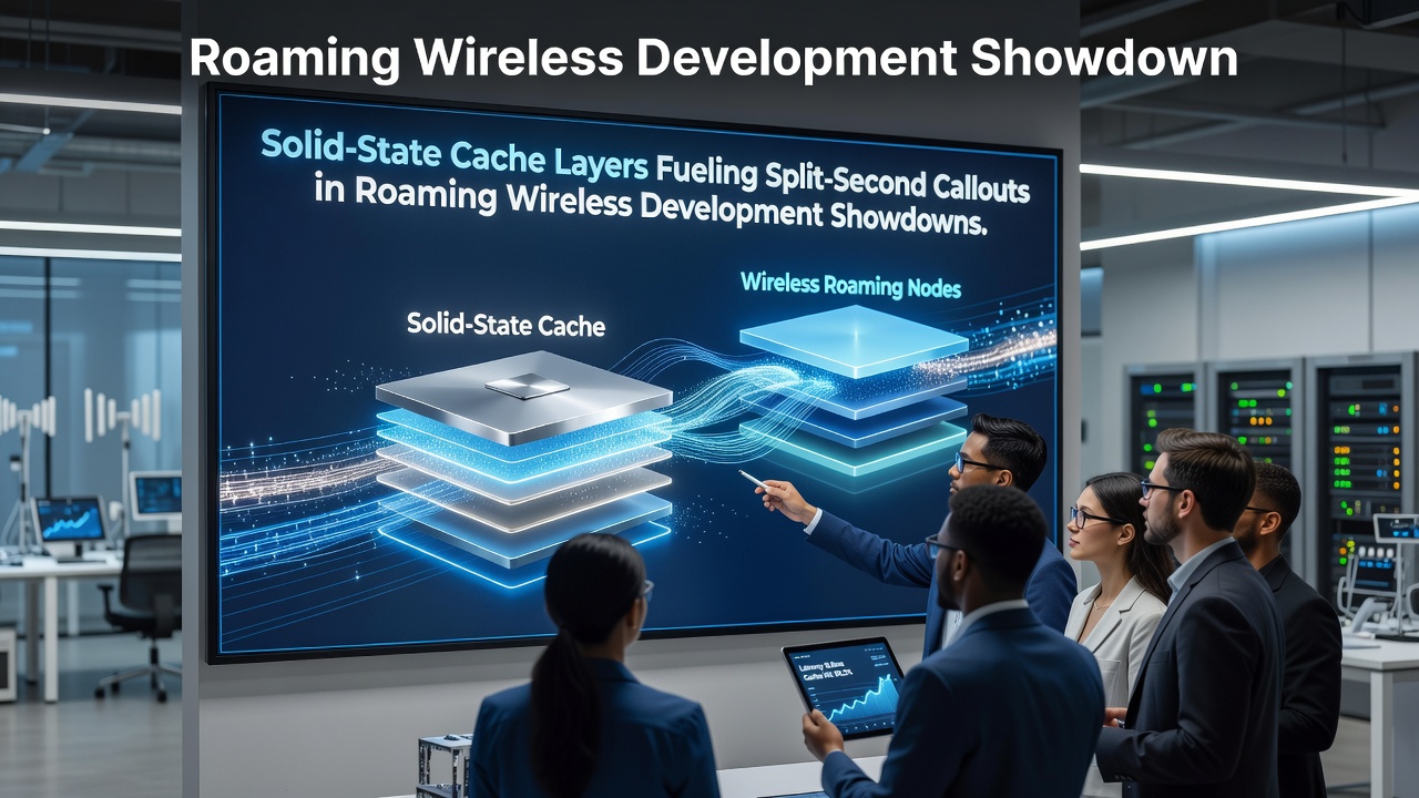 Solid-state cache modules integrated into wireless roaming kits used during competitive coding events